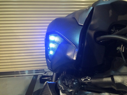 YAMAHA MT-07 初期型 タンクカウル Fフェンダーカウル 青