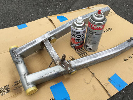 FZ250 PHAZERレストア phase-06: フレーム＆スイングアーム、ウレタン